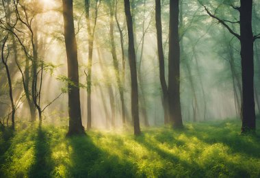 Ormanda güzel bir sabah