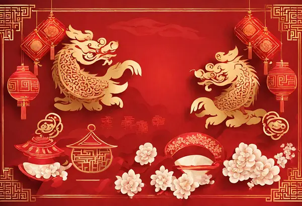 chinese new year vector illustration.