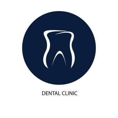 Diş Kliniği Logo vektör çizimi.