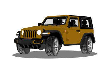Offroad arabasının vektör illüstrasyonu