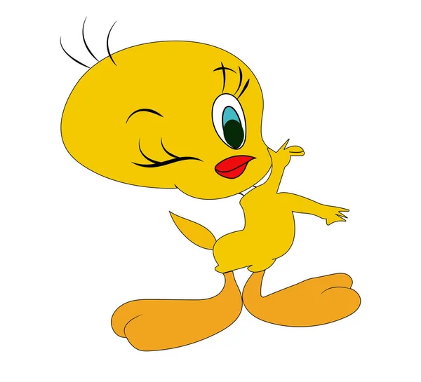 Disney çizgi film karakteri Tweety Bird çizimi