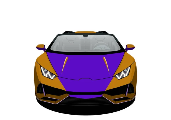 Spor araba modeli, ön manzara. Lamborghini aventador.