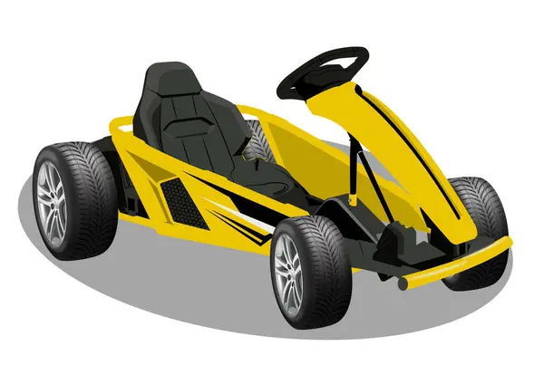 Go Kart 'ın Düz Çizimi.