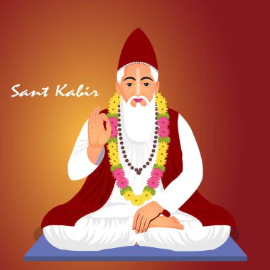  Mutlu kabir das jayanti bayrak tasarım şablonu