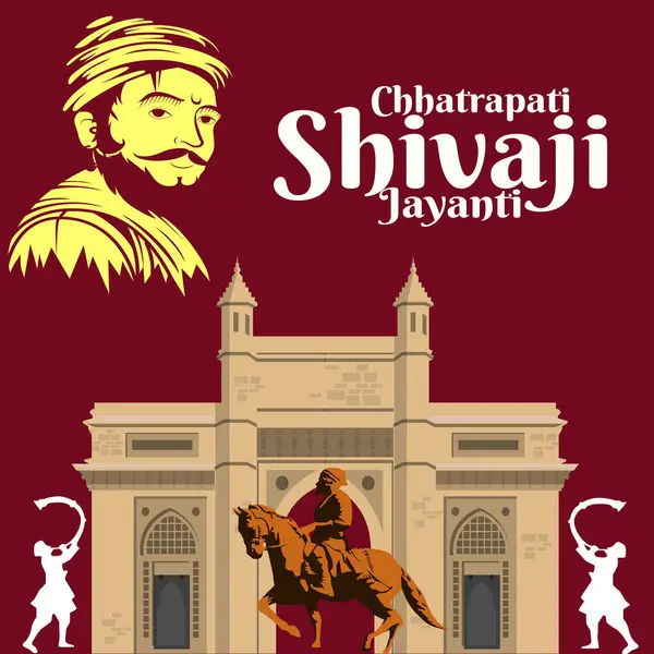 stock vector Vector illustration concept of Chhatrapati Shivaji Maharaj Jayanti