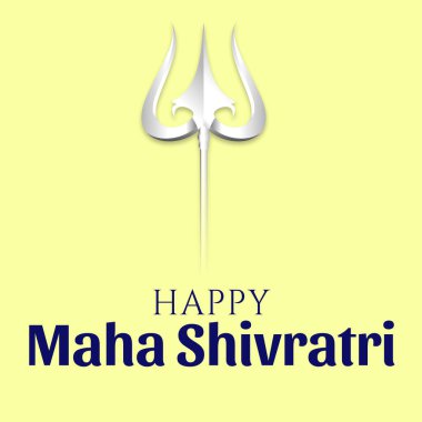 Maha Shivratri Hindu Festivali 'nin vektör illüstrasyonu