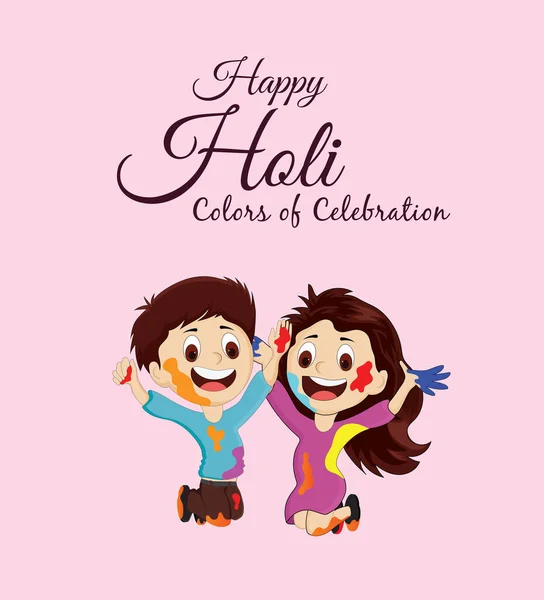 Renk Festivali için Renkli Mutlu Holi Arkaplanı