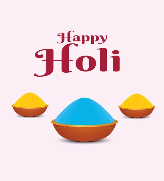 Hindistan Renk Mutlu Holi arka plan Festivali 'nin vektör çizimi