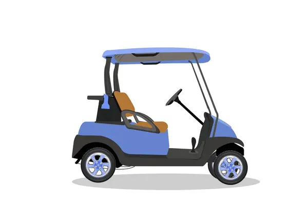  Golf arabasının düz vektör çizimi