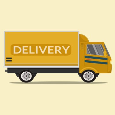 Hızlı nakliye kamyonu vektör görüntüsü