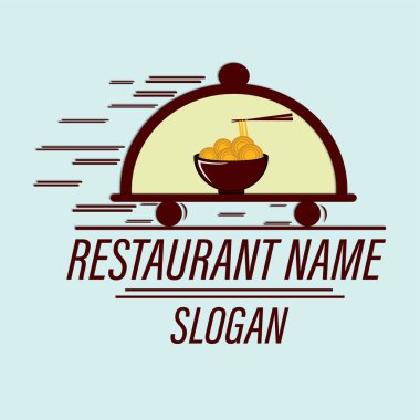  Lezzetli Çin ve Japon erişte çorbası ve Asya yemekleri için logo tasarımı şablonu. İşletmeler, restoranlar, kafeler ve dükkanlar için logolar