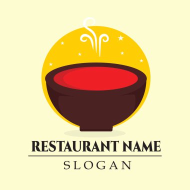 Çin Lokantası Logo Çubuğu Vektörü. Düzenlemesi kolay