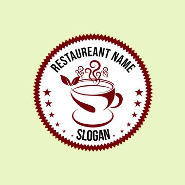 Çay dükkanı günlüğünün vektör illüstrasyonunu düzenlemek kolay