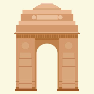 Yeni Delhi 'deki Hint Kapısı Vektörü