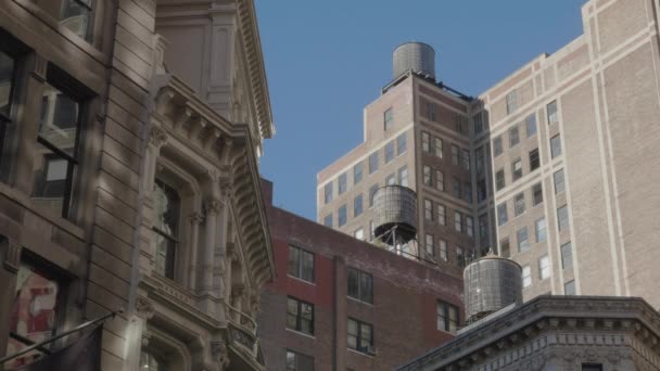 Einblicke Die Architektur New Yorks Einem Sonnigen Nachmittag — Stockvideo