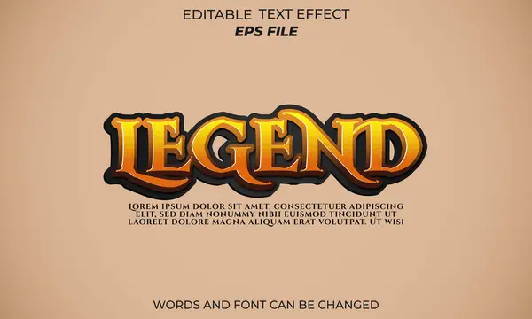 efsane metin efekti, yazı tipi düzenlenebilir, tipografi, 3d metin