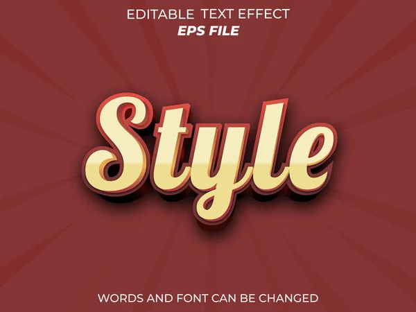 stil metin efekti, yazı tipi düzenlenebilir, tipografi, 3D metin. vektör şablonu