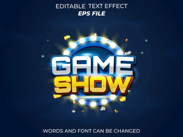 oyun gösterimi metin efekti, yazı tipi düzenlenebilir, tipografi, 3D metin. vektör şablonu