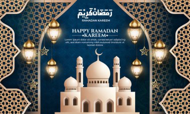 Cami, fener, pankart ve tebrik kartı ile gerçekçi bir Ramazan geçmişi var.