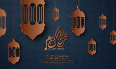 İslam desenli, fenerli, mandalalı gerçekçi bir ramazan geçmişi var. Pankart için, tebrik kartı