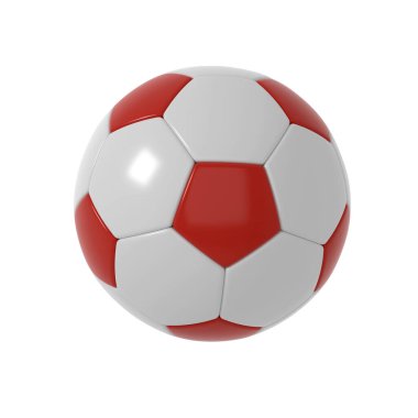 beyaz arkaplanda futbol topu