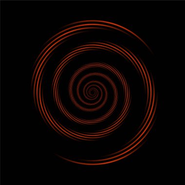 Soyut spiral, girdap elementi. vektör illüstrasyonu