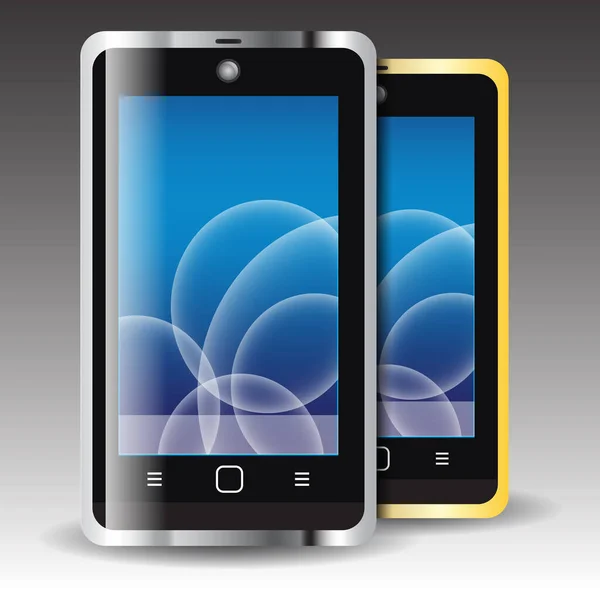 Detaylı gerçekçi bir cep telefonu vektörü