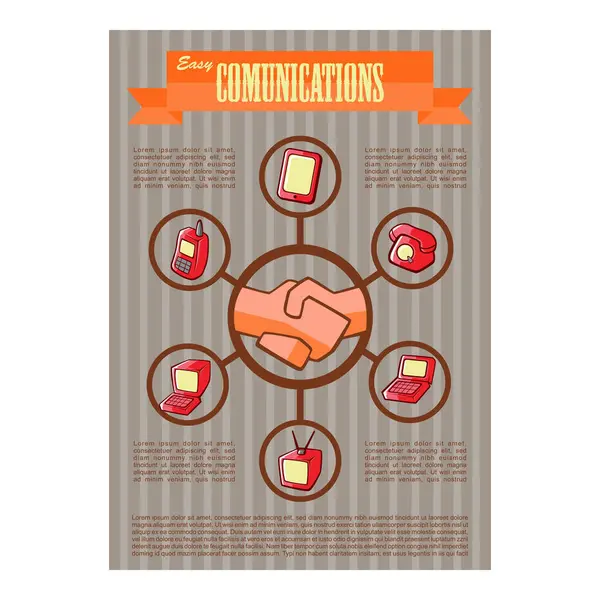 karikatür teknolojisi poster şablonu