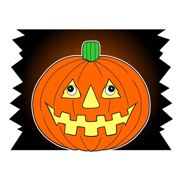 çizgi film jack o fener parlak arkaplan vektörü