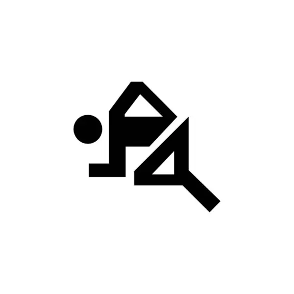 Basit çalışan simge logo vektörü