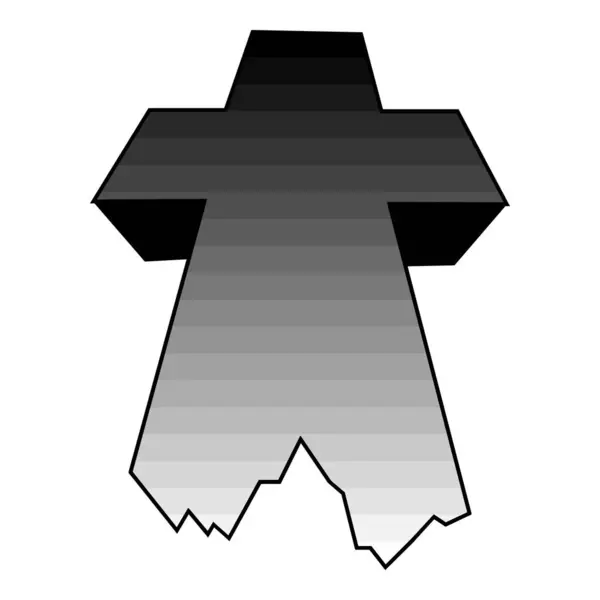 çizgi film çapraz vektör çizimi