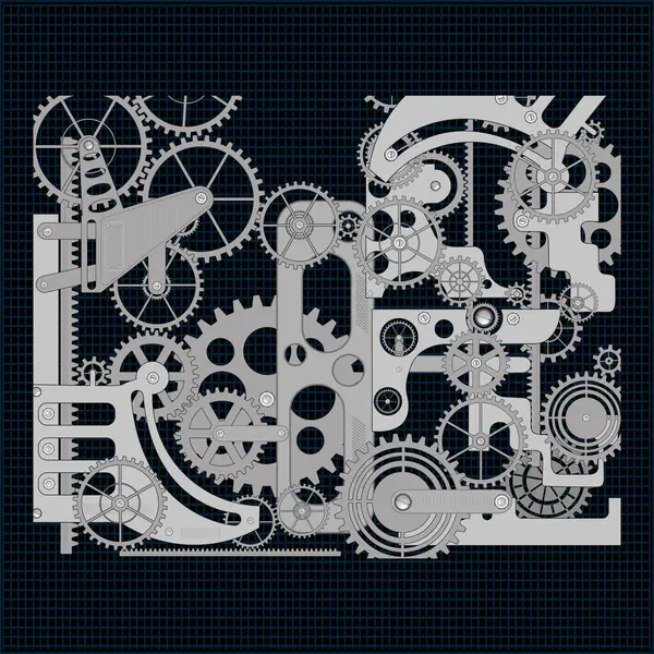 çelik dişli model arkaplan vektörü