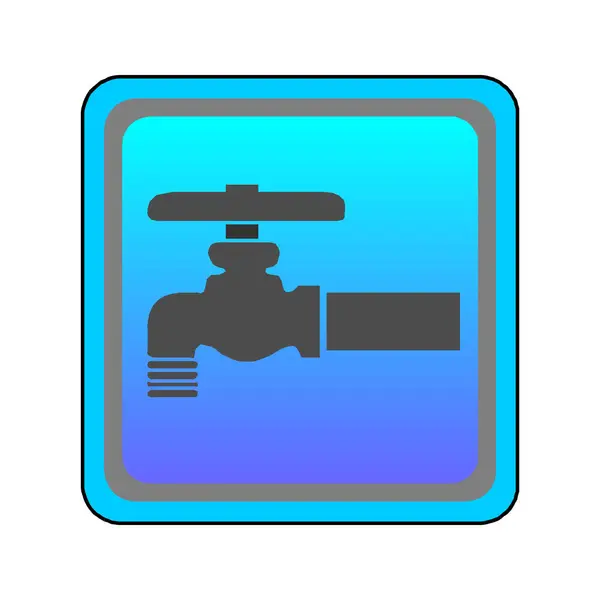 Basit musluk vintage logo vektörü