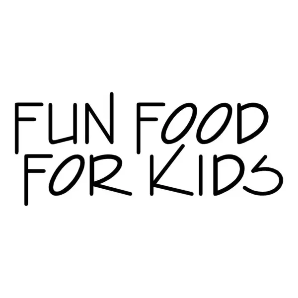 çocuk için eğlenceli yemekler çıkartma vektörü