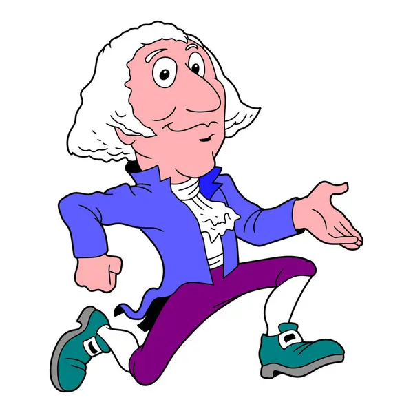 karikatür klasik koloni beyefendi vektörü