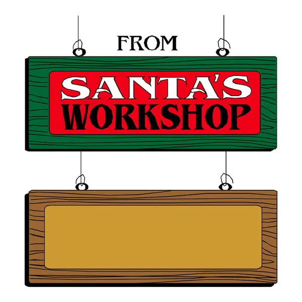 Noel Baba 'nın atölye çerçeve şablonundan