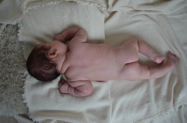 Küçük bir çocuğun portre fotoğrafı. Beyaz çocuk Güney Arap görünümü