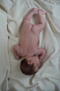 Küçük bir çocuğun portre fotoğrafı. Beyaz çocuk Güney Arap görünümü