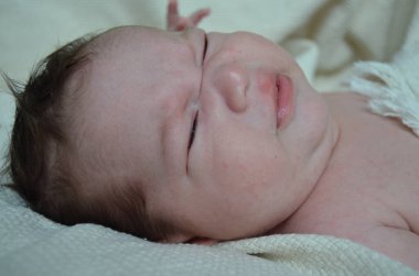 Küçük bir çocuğun portre fotoğrafı. Beyaz çocuk Güney Arap görünümü