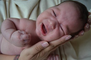 Küçük bir çocuğun portre fotoğrafı. Beyaz çocuk Güney Arap görünümü