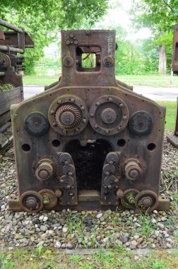 Gazeteler için eski matbaa / eski yazıcı