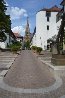 Esslingen am Neckar adında eski bir Alman şehrinin fotoğrafçılığı