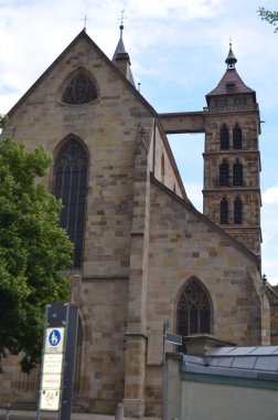 Esslingen am Neckar adında eski bir Alman şehrinin fotoğrafçılığı