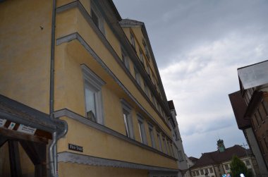 Esslingen am Neckar adında eski bir Alman şehrinin fotoğrafçılığı