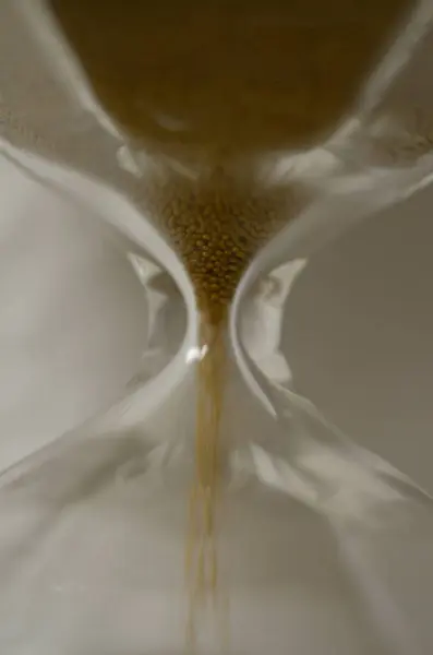 Kum saatinin makro fotoğrafı