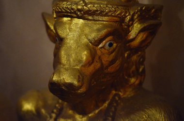 Budizm figürlerinin makro fotoğrafları