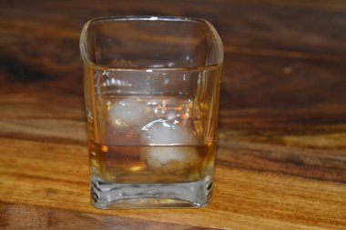 Buzlu viskinin makro fotoğrafı.