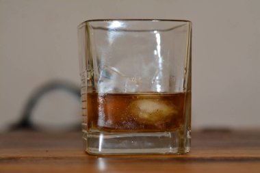 Buzlu viskinin makro fotoğrafı.