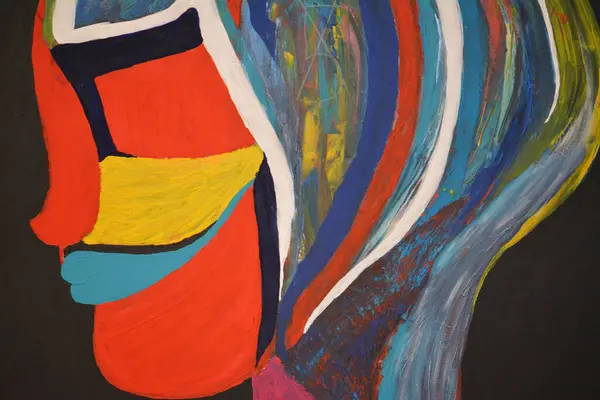 Sanatçı Ali Kasap 'ın tuval üzerindeki soyut resmi