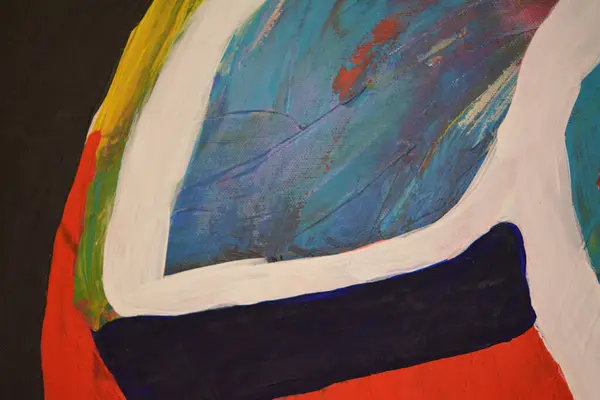 Sanatçı Ali Kasap 'ın tuval üzerindeki soyut resmi